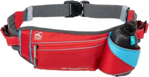 Kurgo On Trail Running Belt, Hands-Free Dog Running Belt, Waist Belt for Walking Dogs, Adjustable, Reflective, for Jogging and Hiking, Includes 10 oz Water Bottle