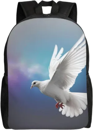 Laptop Backpack 16.1 Inch with Compartment Peace Dove Laptop Bag Lightweight Casual Daypack for Travel