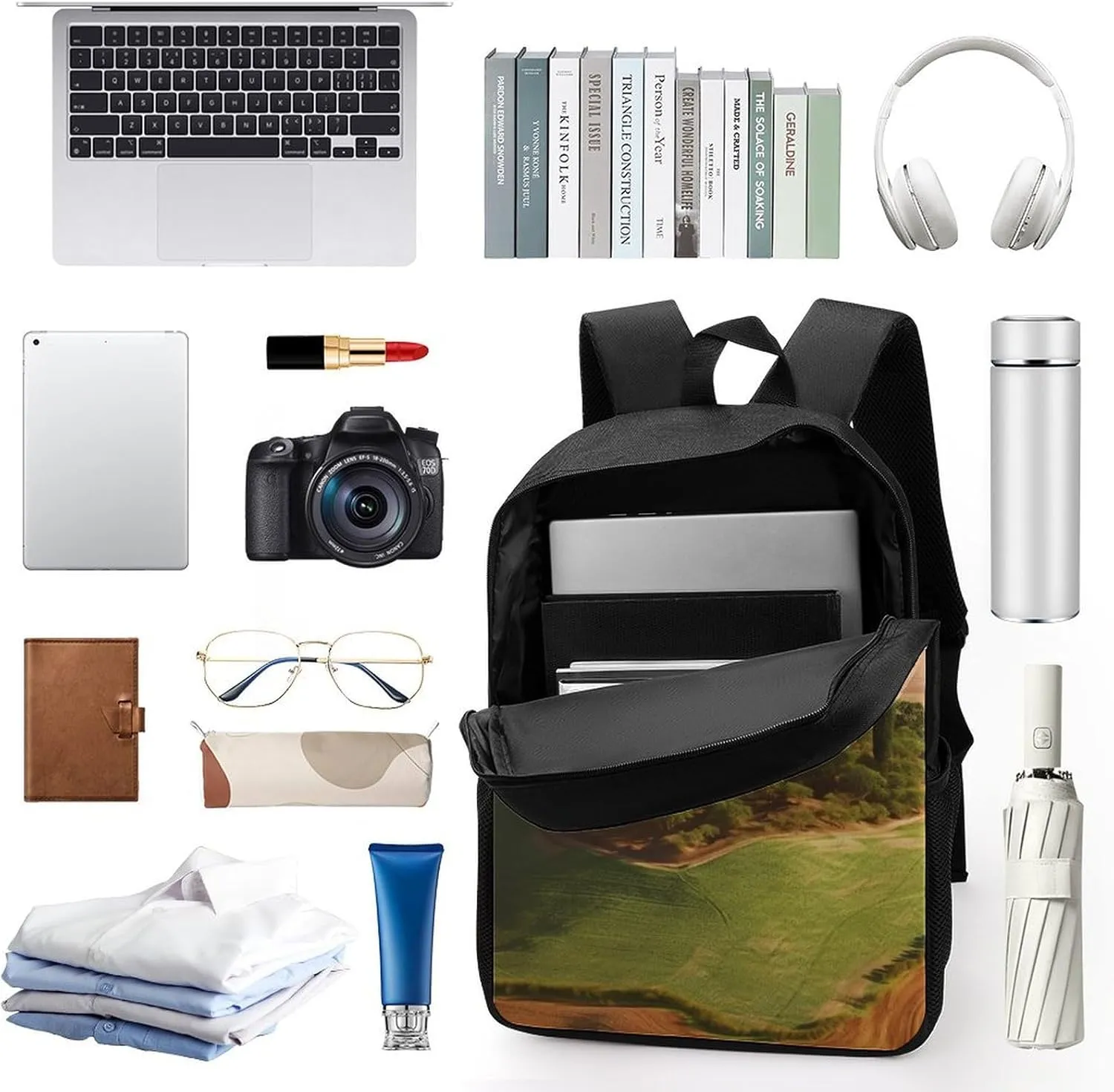 Laptop Backpack Casual Daypack Waterproof African Resource Computer Bag Business Work Bag for Travel