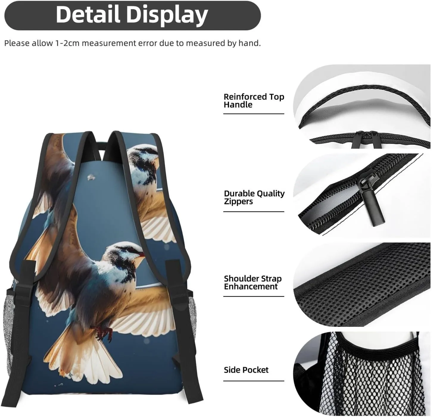 Laptop Backpack for Men Women Lightweight Travel Backpack Bird migration Daypack Laptop Bag for Travel