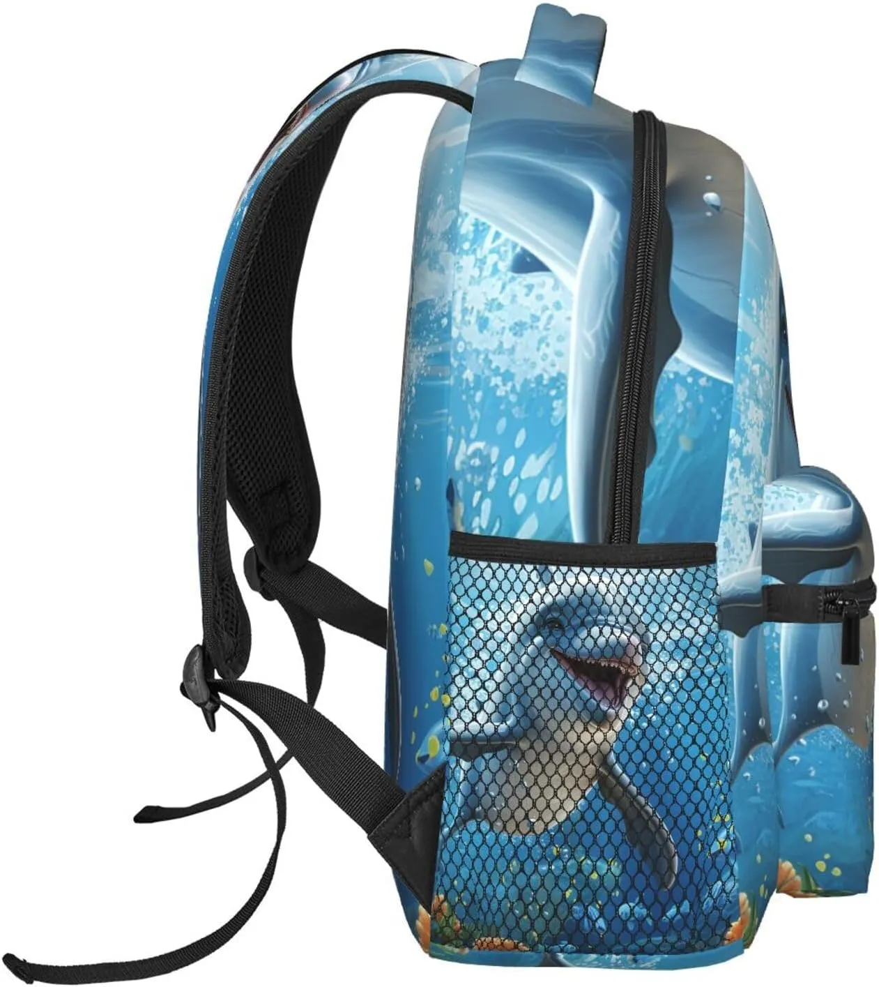 Laptop Backpack for Men Women Lightweight Travel Daypack Cartoon Dolphin Backpack Rucksack for Work
