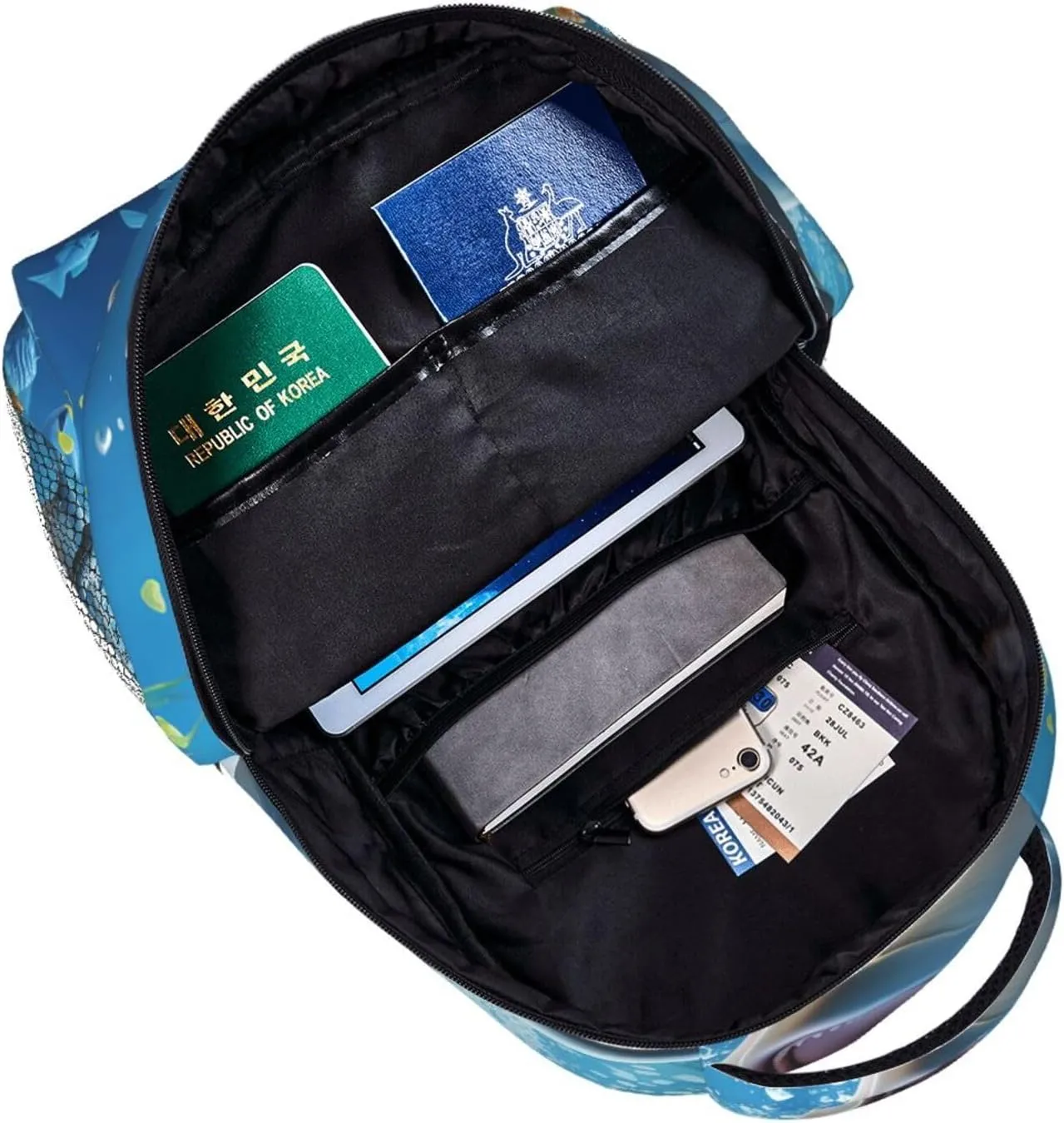 Laptop Backpack for Men Women Lightweight Travel Daypack Cartoon Dolphin Backpack Rucksack for Work