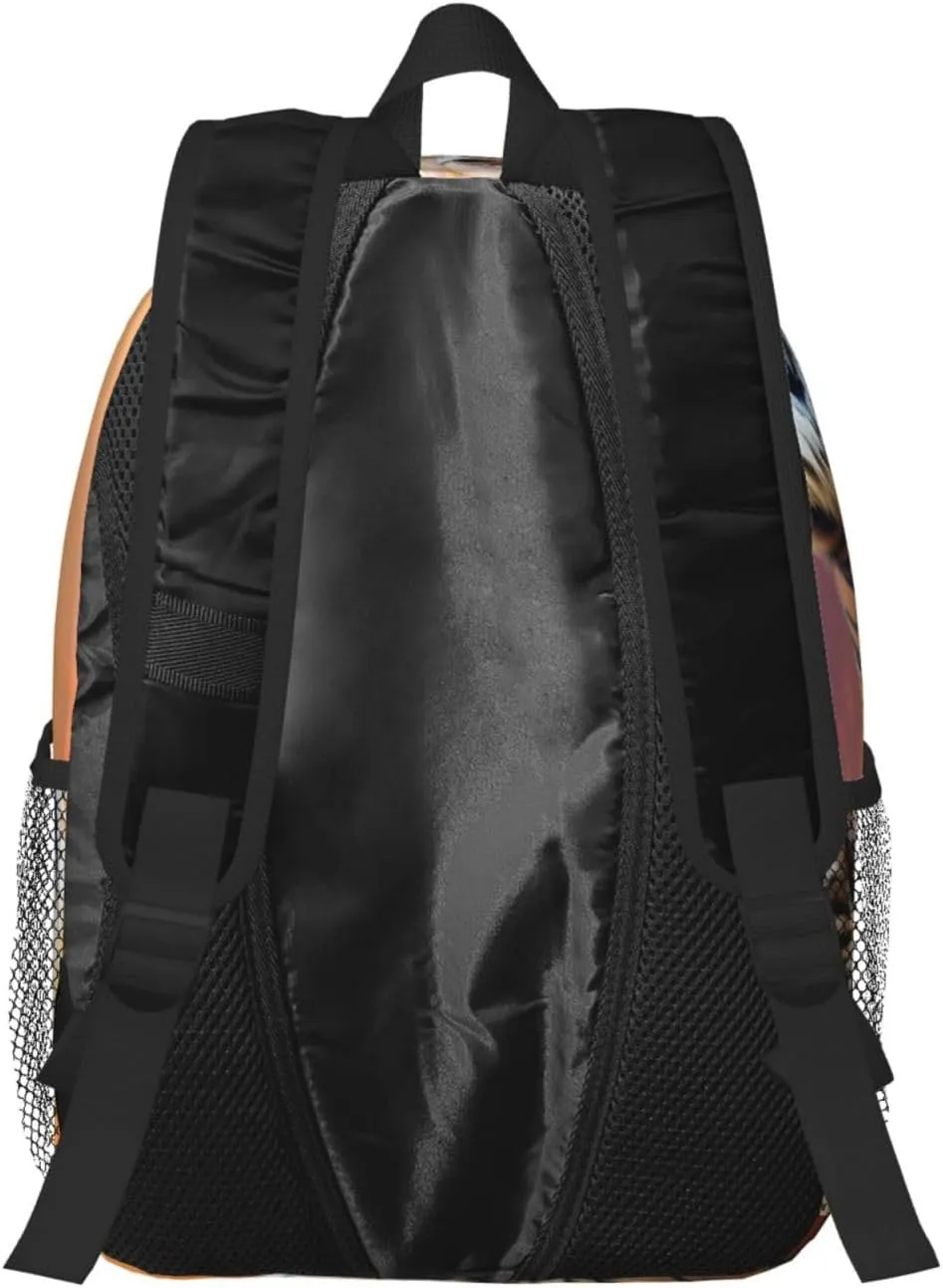 Laptop Backpack Lightweight Backpack for Men Women Daypack Tiger Colorful Sunset Laptop Bag Casual Backpack for Travel