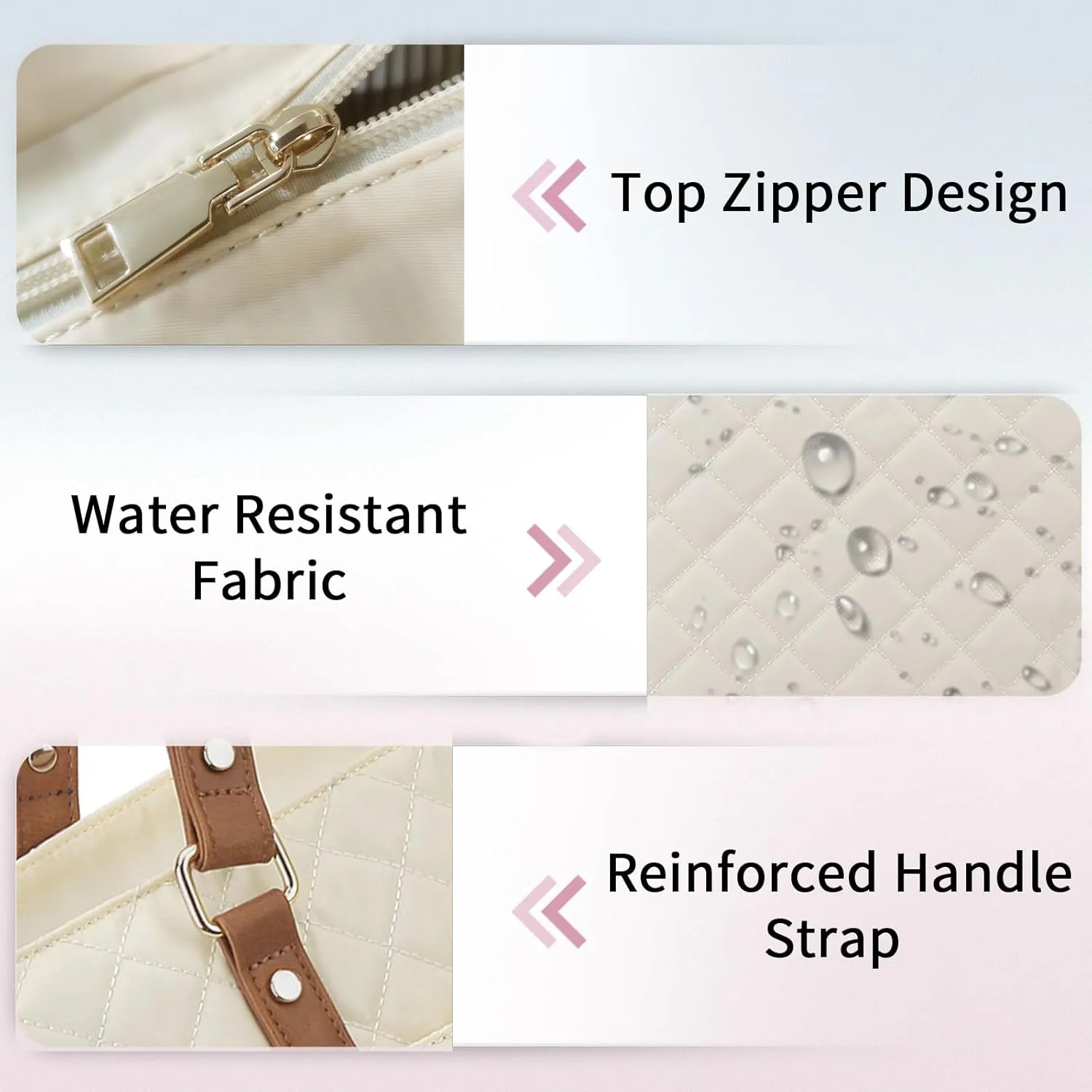 Laptop Tote Bag for Women, 15.6 Inch Computer Shoulder Bag Teacher Work Bag Travel Purse with Small Pouch VONXURY