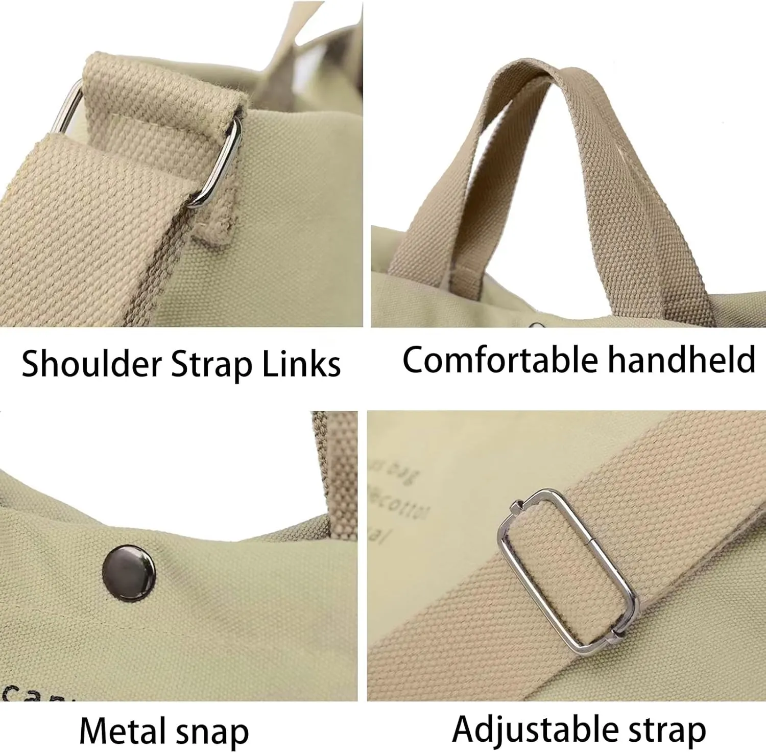 Large Canvas Tote Bag For Women Handbags Casual Shoulder Bag Crossbody Top Handle Bag Cross-body Handbags