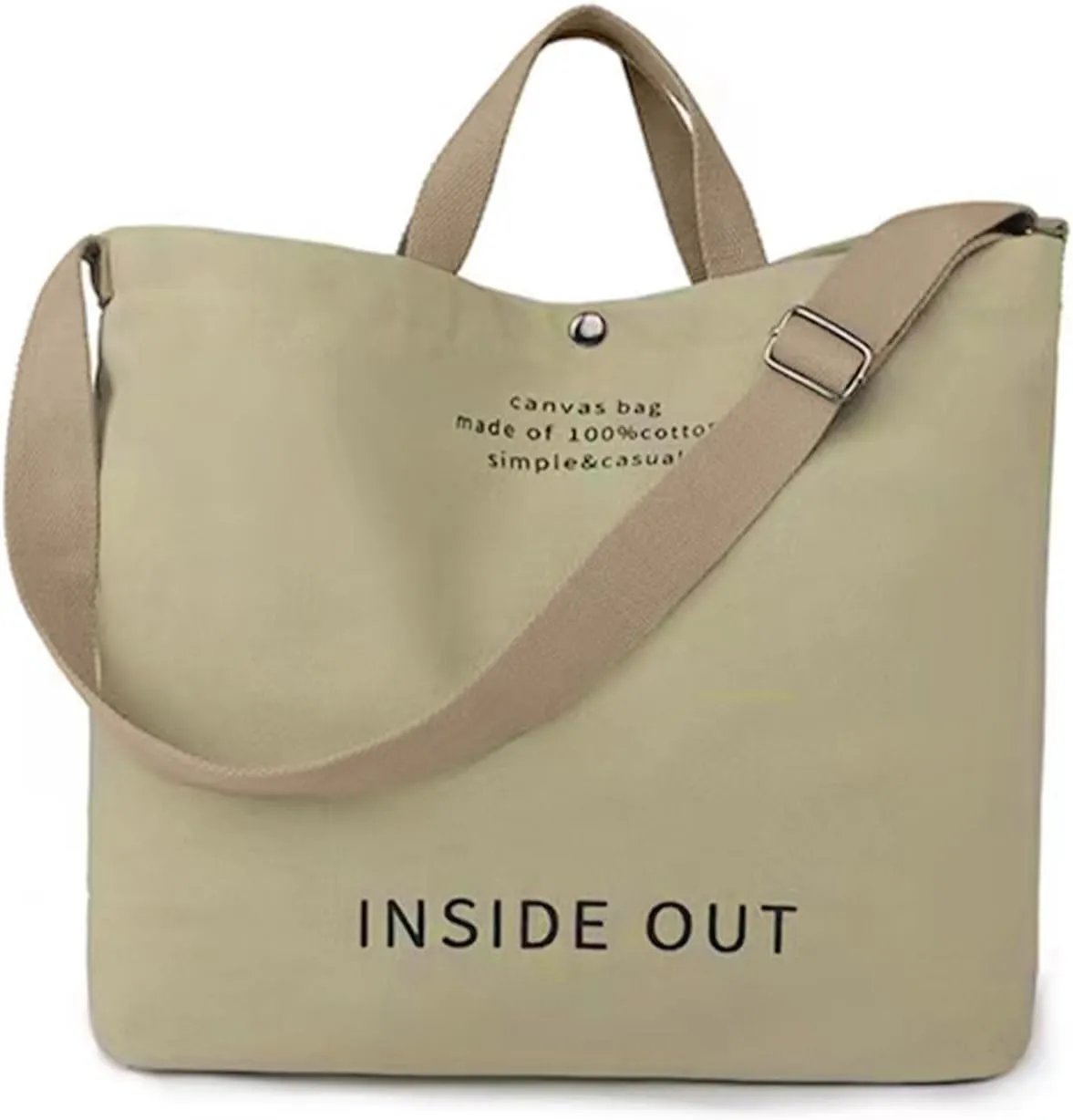Large Canvas Tote Bag For Women Handbags Casual Shoulder Bag Crossbody Top Handle Bag Cross-body Handbags