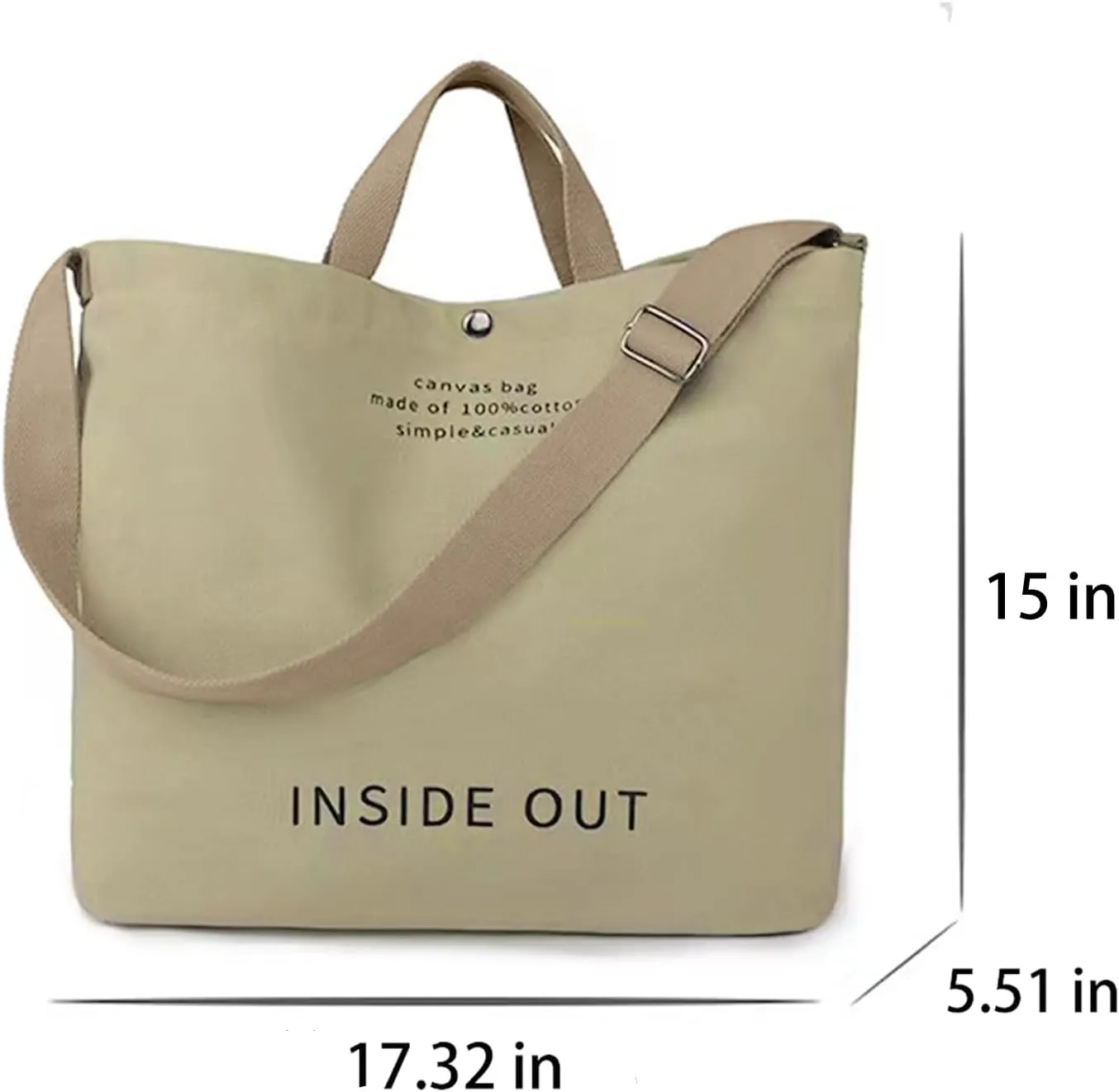 Large Canvas Tote Bag For Women Handbags Casual Shoulder Bag Crossbody Top Handle Bag Cross-body Handbags