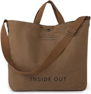 Large Canvas Tote Bag For Women Handbags Casual Shoulder Bag Crossbody Top Handle Bag Cross-body Handbags