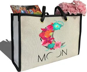 Large Canvas Tote Bag,Wife Friend Couples Bride Bridal Shower Mom Grandma Personalized Gifts