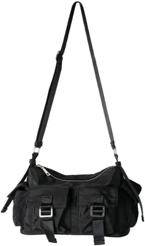 Large Nylon Hobo Tote with Multi Pockets Shoulder & Crossbody Messenger Top-Handle Handbag Purse for Women