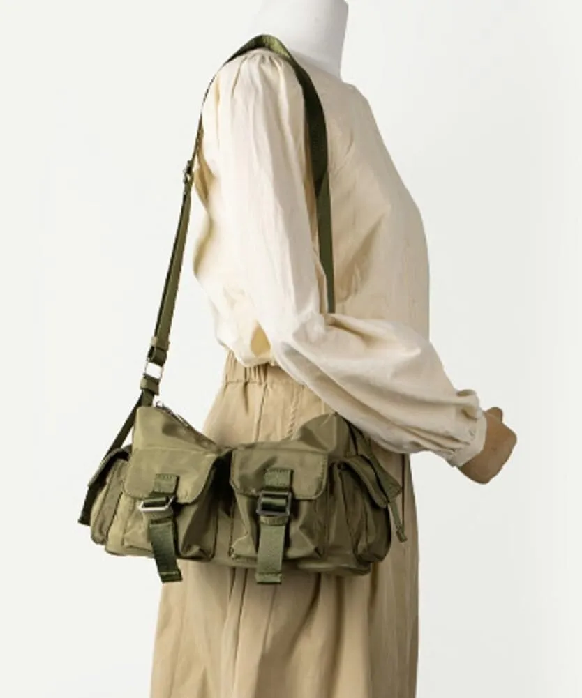 Large Nylon Hobo Tote with Multi Pockets Shoulder & Crossbody Messenger Top-Handle Handbag Purse for Women