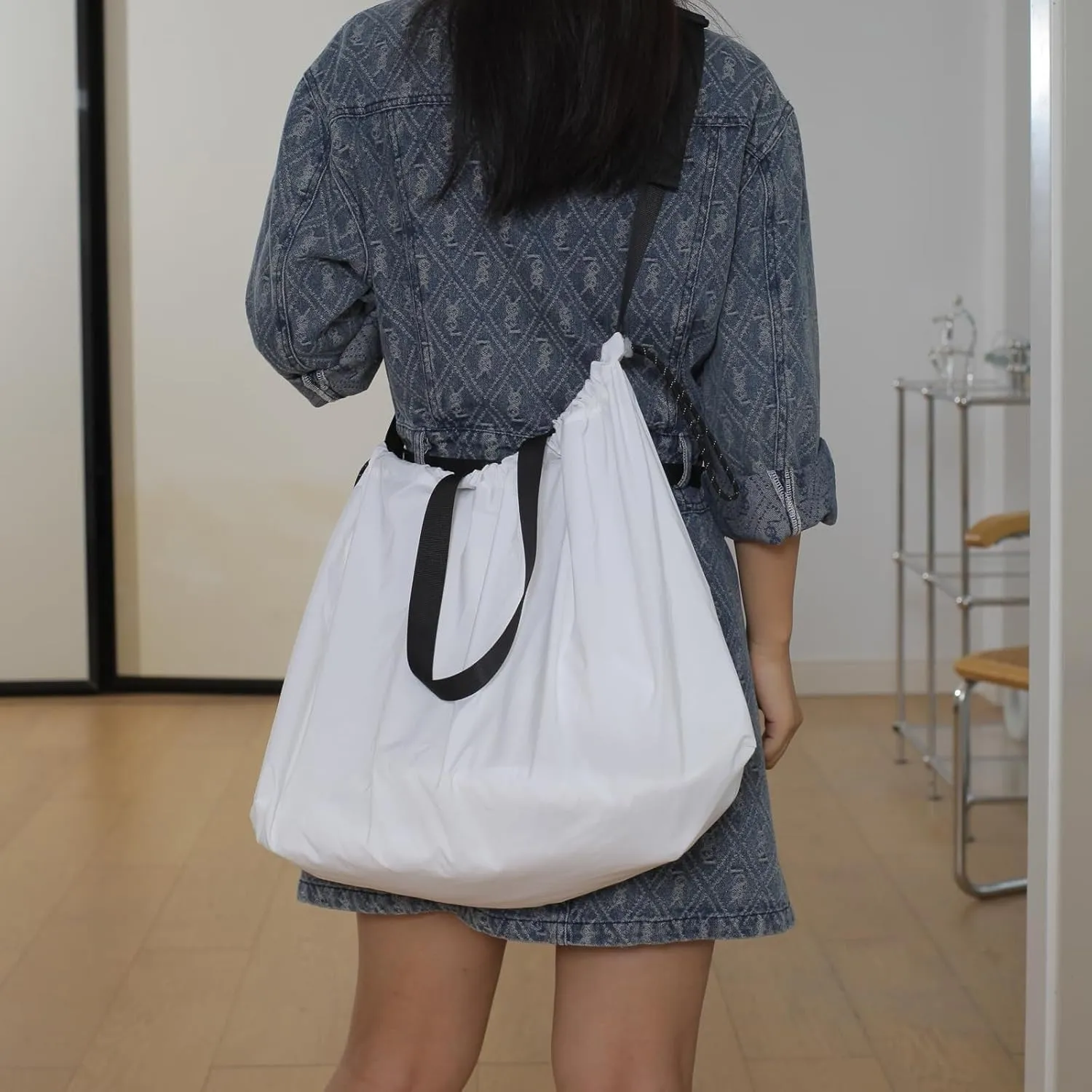Large Shoulder With Zipper And Pockets For College Work Travel Shopping Lightweight Tote For Women And Man