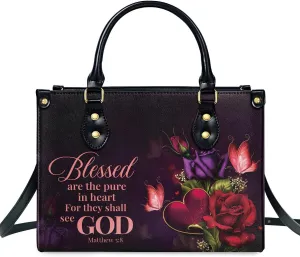 Leather Handbags For Women - Bible Bags, Religious Bag - Christian Gifts For Women - Mothers Day Gifts