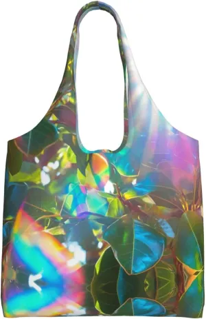 Leaves under the sunshine Handbag, lightweight medium-sized reusable grocery bag, canvas tote bag
