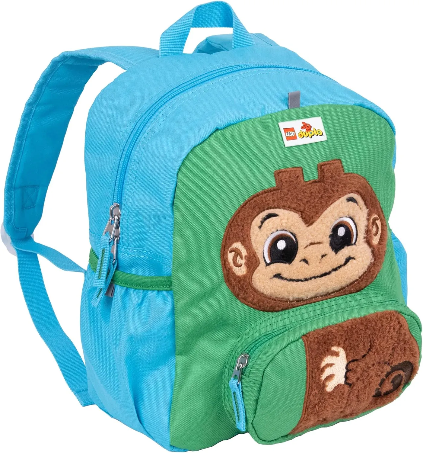 LEGO DUPLO BLOCK BACKPACK, Toddler-Sized School and Travel Bag for Boys and Girls, Monkey