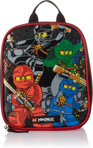 LEGO NINJAGO Future Lunch Box, Insulated Soft Reusable Lunch Bag Meal Container for Boys and Girls, Perfect for School, or Travel, Meal Tote to Keep Food and Drinks Cold, Team