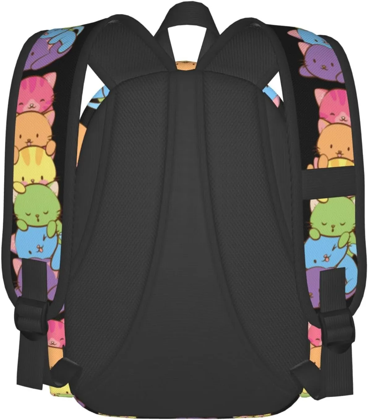 Lgbt Pride Rainbow Gay Cats Laptop Backpack Shoulder Bag Laptop Pack Travel Backpacks Commuter Back Pack Casual Daypack Bags With Side Pockets