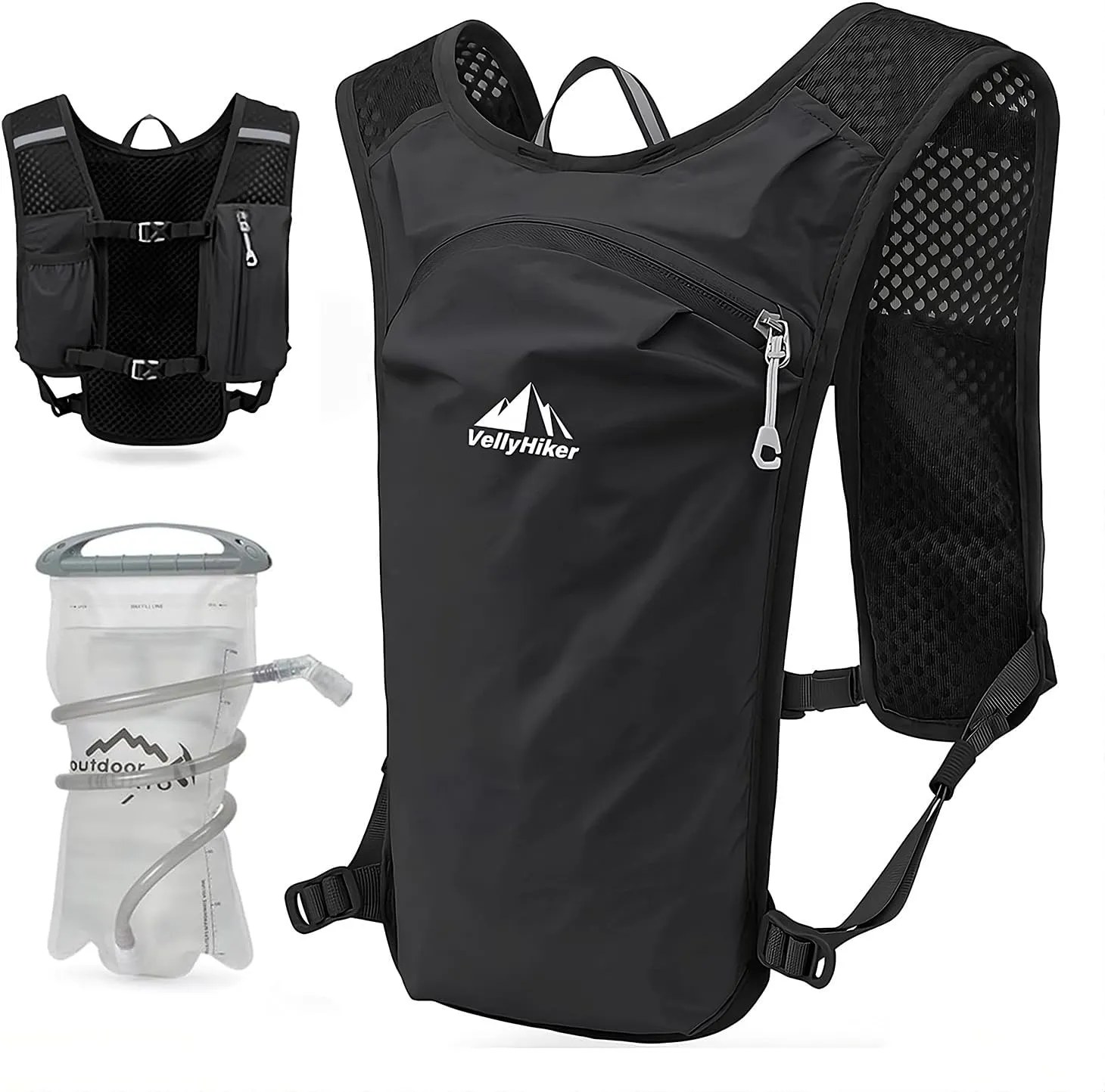 Lightweight Backpack Running Backpack for Men & Women, 6L Breathable Bike Rucksack for Cycling Hiking Outdoor Sports and Travel