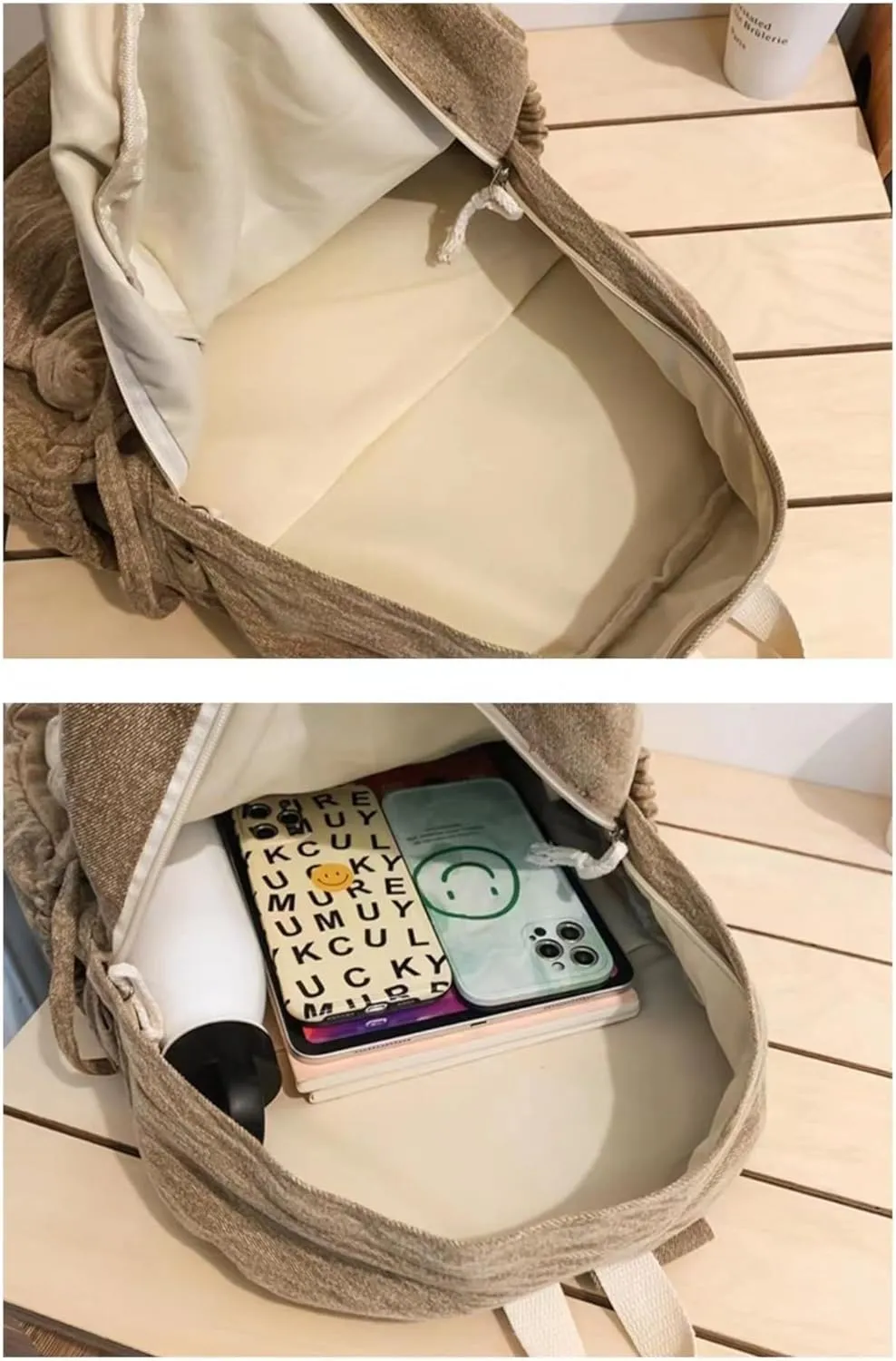 Lightweight Laptop Bag Aesthetic Casual College Work Travel Backpack Large Vintage Canvas Backpack