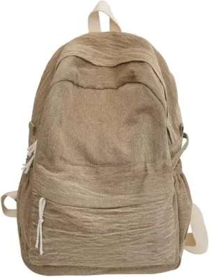 Lightweight Laptop Bag Aesthetic Casual College Work Travel Backpack Large Vintage Canvas Backpack