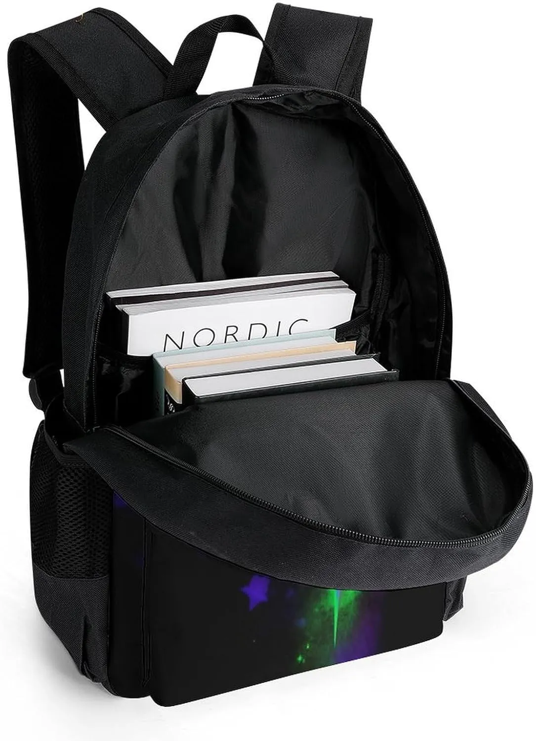 Lightweight Rucksack for Sports Travel Running - Big Capacity Multipurpose Anti-Theft Bookbag, Colorful Compass Arrow Art Travel and Sport Backpack Rucksack