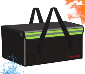 Lipo Battery Safe Bag - Fireproof Explosionproof Storage Pouch for Charging, Transport, Home, Travel, Office - Safe Storage