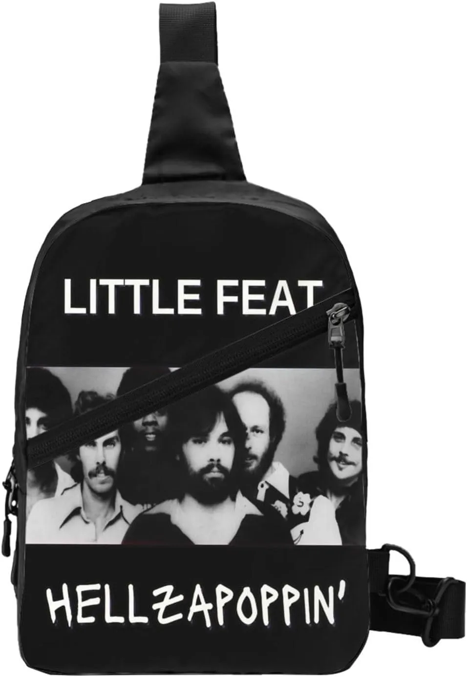 Little Music Feat Crossbody Bag Sling Handbag Adjustable Shoulder Pouch Hiking Daypack Lightweight Outdoor Rucksack Foldable Multipurpose Daypack for Mountaineering