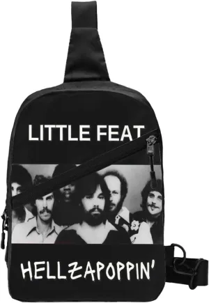 Little Music Feat Crossbody Bag Sling Handbag Adjustable Shoulder Pouch Hiking Daypack Lightweight Outdoor Rucksack Foldable Multipurpose Daypack for Mountaineering