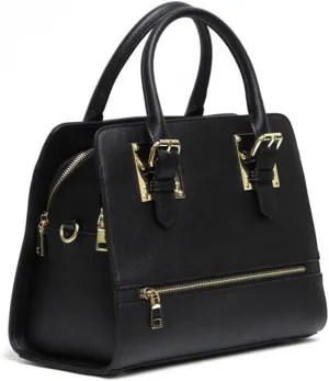 LOEM Designer cool shoulder Bag handbag dual metal zipper pockets
