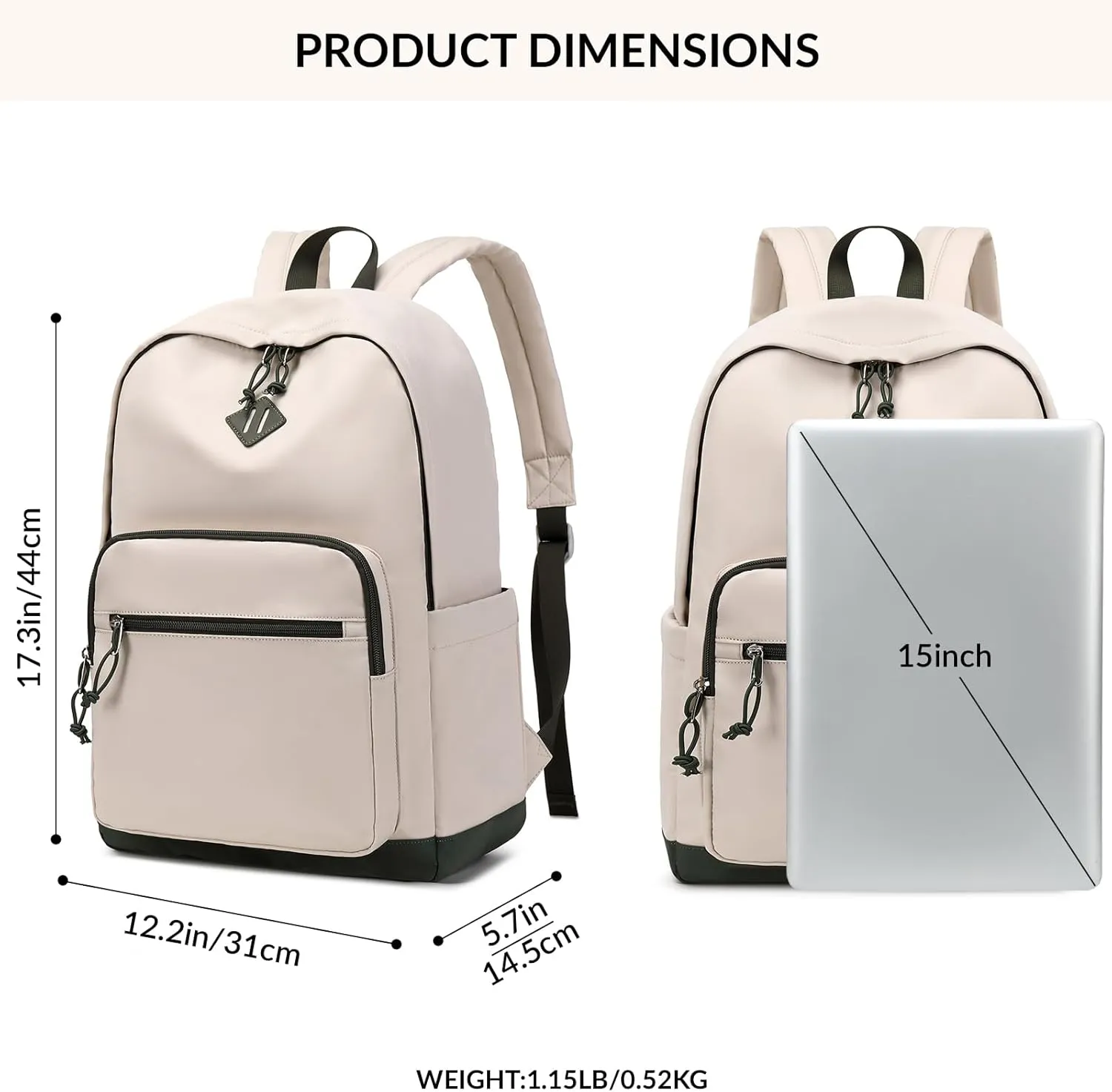 Lohol Lightweight & Casual Daypacks for Men, Women & Students, Perfect Daily Backpack for School, Work, and Travel