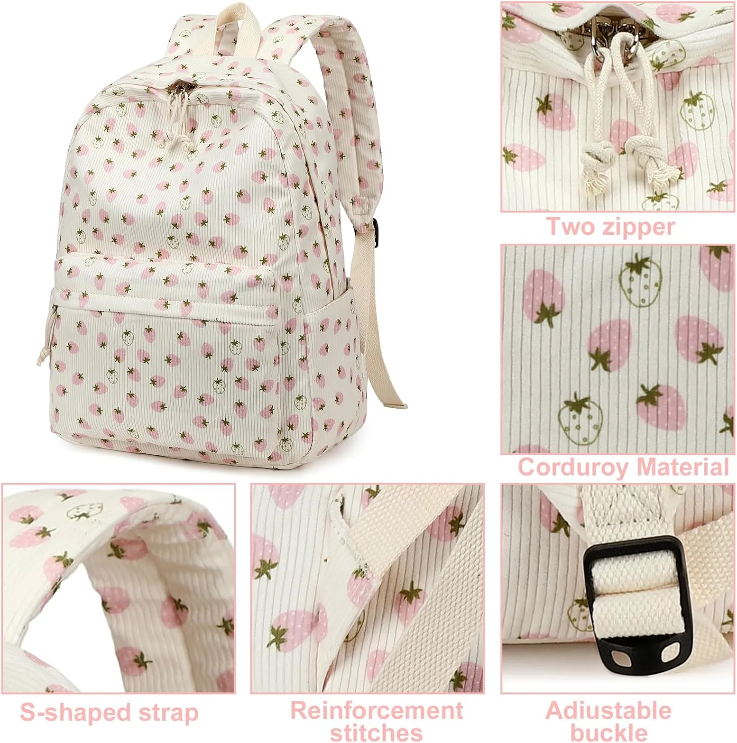 LOIDOU Backpack for School Teen Girls Boys Bookbag Casual Daypack Backpacks Lightweight for Middle School College Student