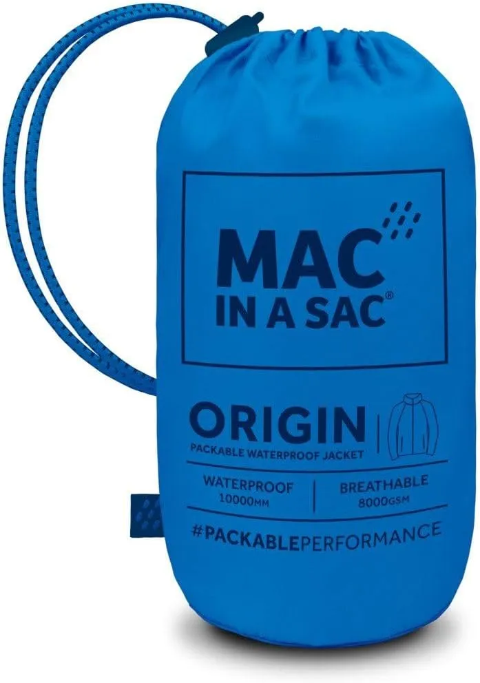 Mac in a Sac Women's Packable Rain Jacket - Origin - Lightweight Waterproof and Breathable Raincoat with Hood