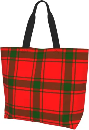 Macduff Dress Ancient Tartan Tote Bag For Women Weekender Travel Bag Reusable Grocery Bags Large Totes Handbags
