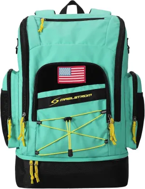 Maelstrom Swim Backpack,35L Swimming bag with Separate Shoes Compartment,Swim Gear Bag,Athlete Gym Rucksack for Men and Women
