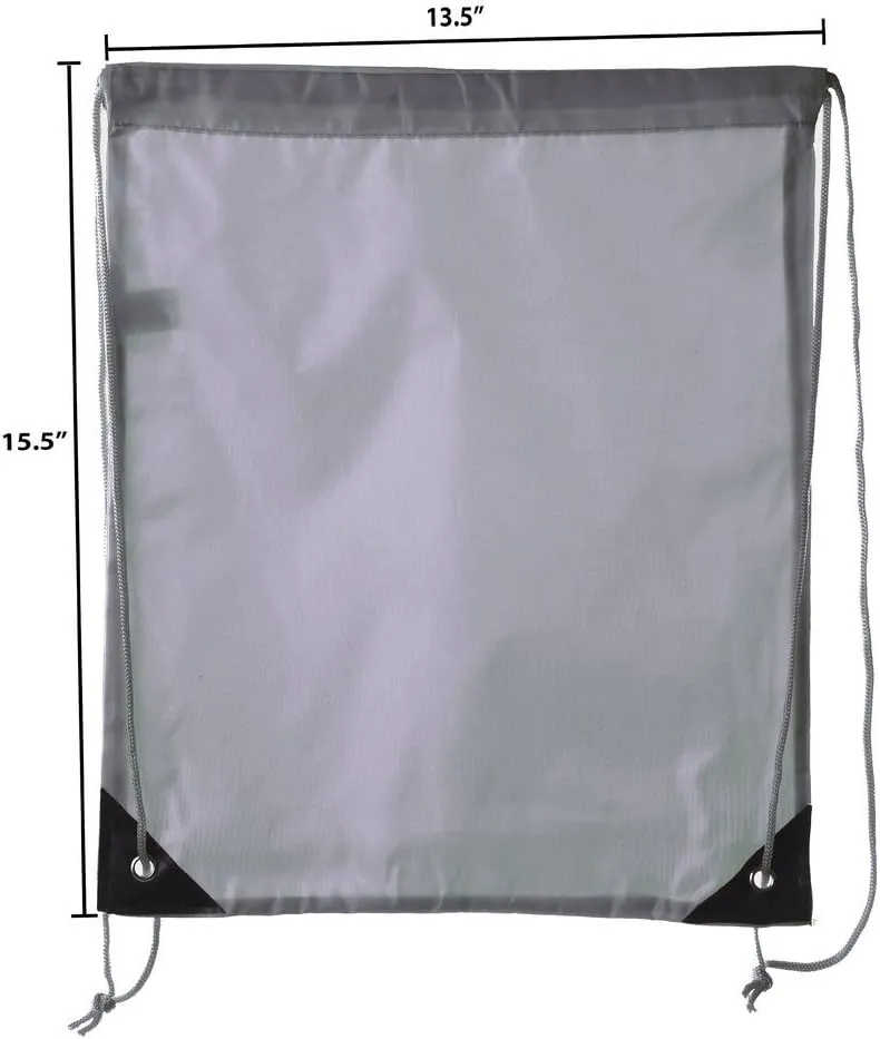 Mato & Hash 25 Bags - Double Strap Drawstring Gym Sack Promotional Party Favor Bag - 15 Colors