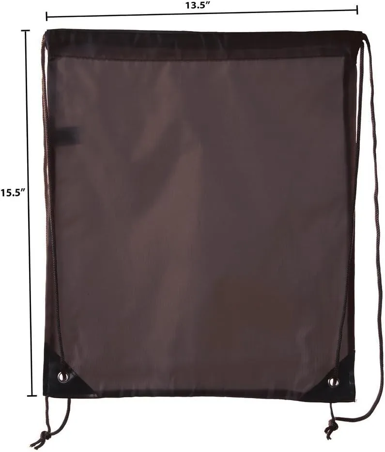 Mato & Hash 25 Bags - Double Strap Drawstring Gym Sack Promotional Party Favor Bag - 15 Colors