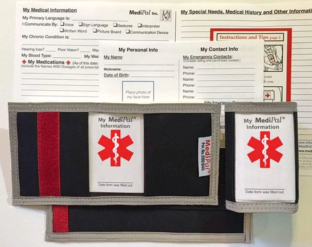 Medical Alert ID on Seatbelt Covers Shoulder Strap, w/Emergency Medical info for Autism Awareness, an Allergy ID, Seizure Alert, Diabetic ID, Dementia Product for Elderly   Medication List
