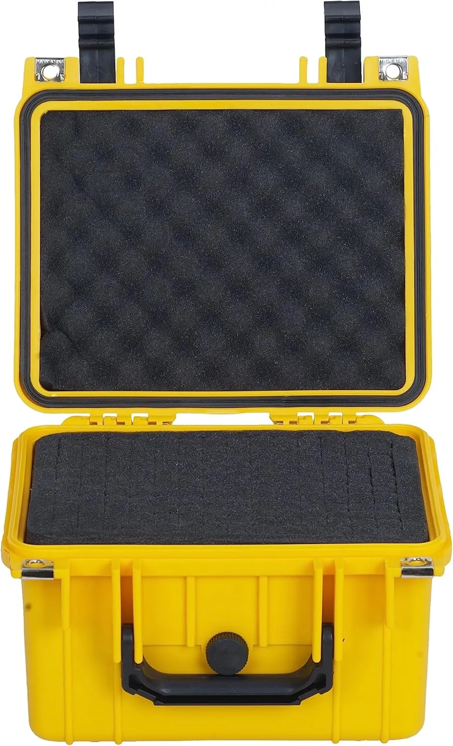 MEIJIA Portable All Weather IP67 Waterproof Camera Case,hard case with Customizable Fit Foam,Fit Use of Drones,Camera,Equipments,10.62 x9.68x6.87inches (Yellow)