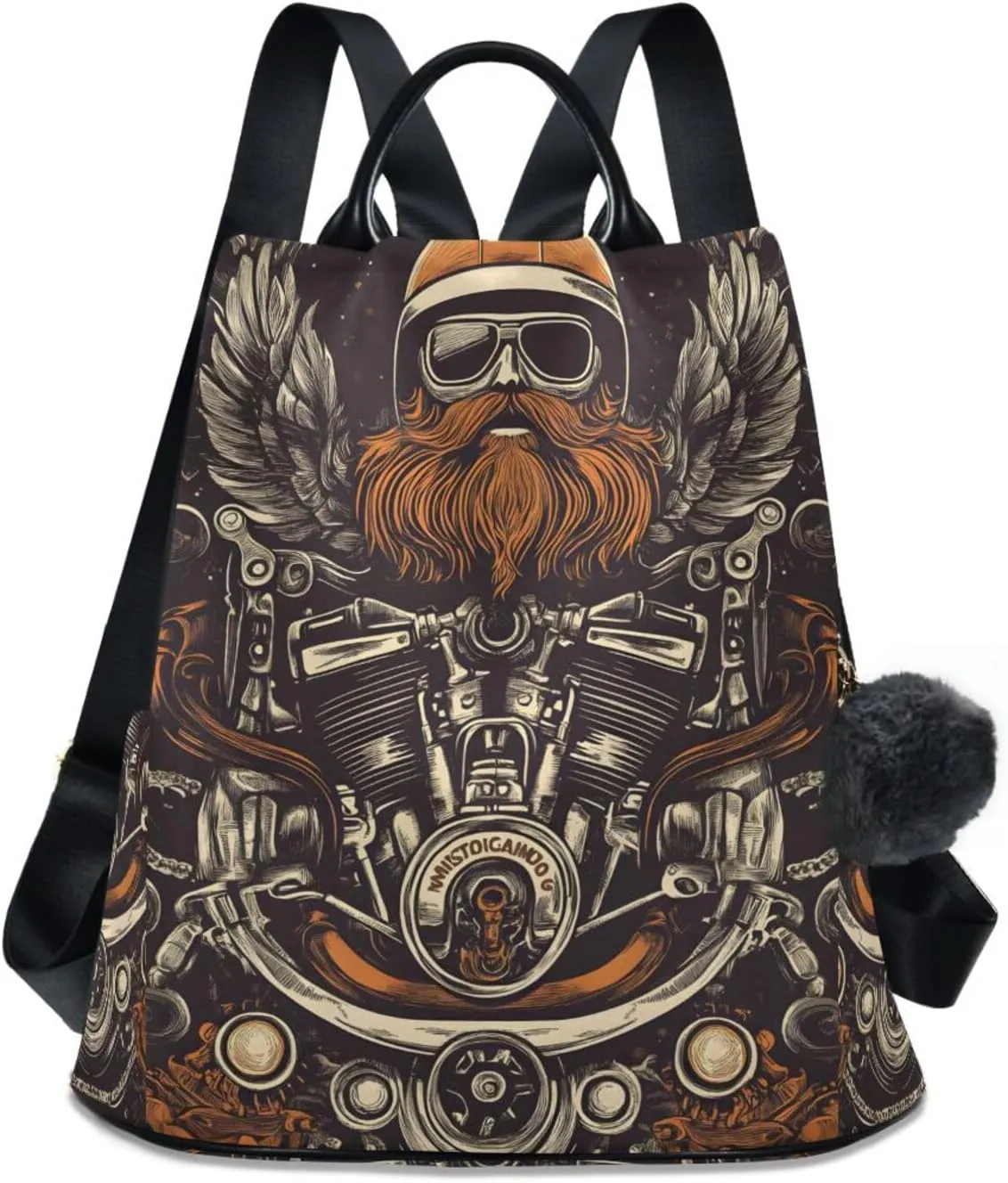 Men Mechanical Style Backpack for Women Anti Theft Large Fashion Travel Shoulder Bag Purse Rucksack Lightweight