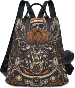Men Mechanical Style Backpack for Women Anti Theft Large Fashion Travel Shoulder Bag Purse Rucksack Lightweight
