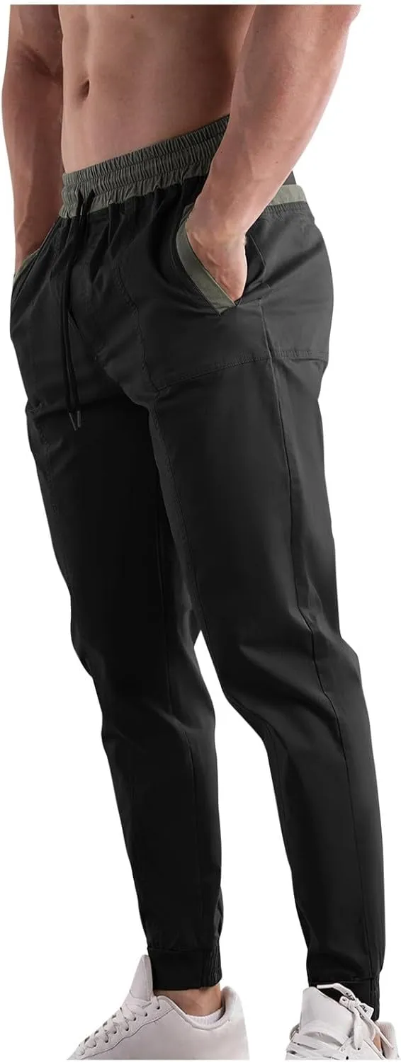 Mens Drawstring Hiking Cargo Pants Outdoor Performance Pants Leisure Belted Foot Pants Fashion Pants Fall Pants