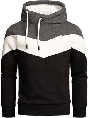 Men's Hooded Shirts Long Sleeve Lightweight Novelty Tops with Hood Athletic Stylish Regular Fit Pullover