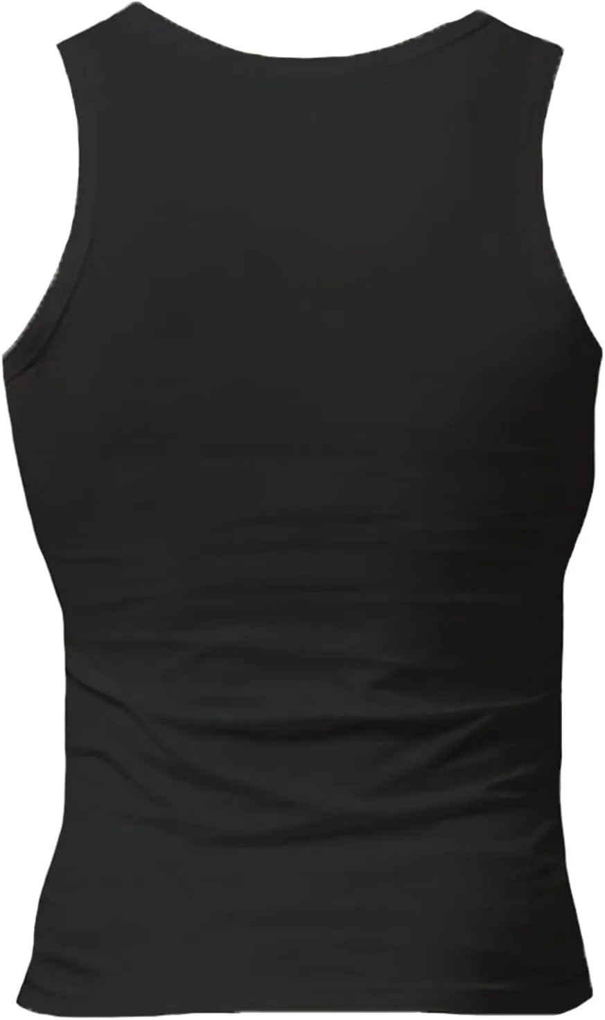Mens Tank Top Undershirt 4 Pc Compression Fit Big and Tall Sleeveless Muscle Shirts Oversized Gym Running Athletic Vest
