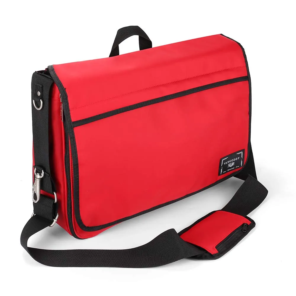 Messenger Shoulder Diaper Mommy Bag with Changing Pad, Insulated Bottle Carrier, Baby Pacifier Pouch