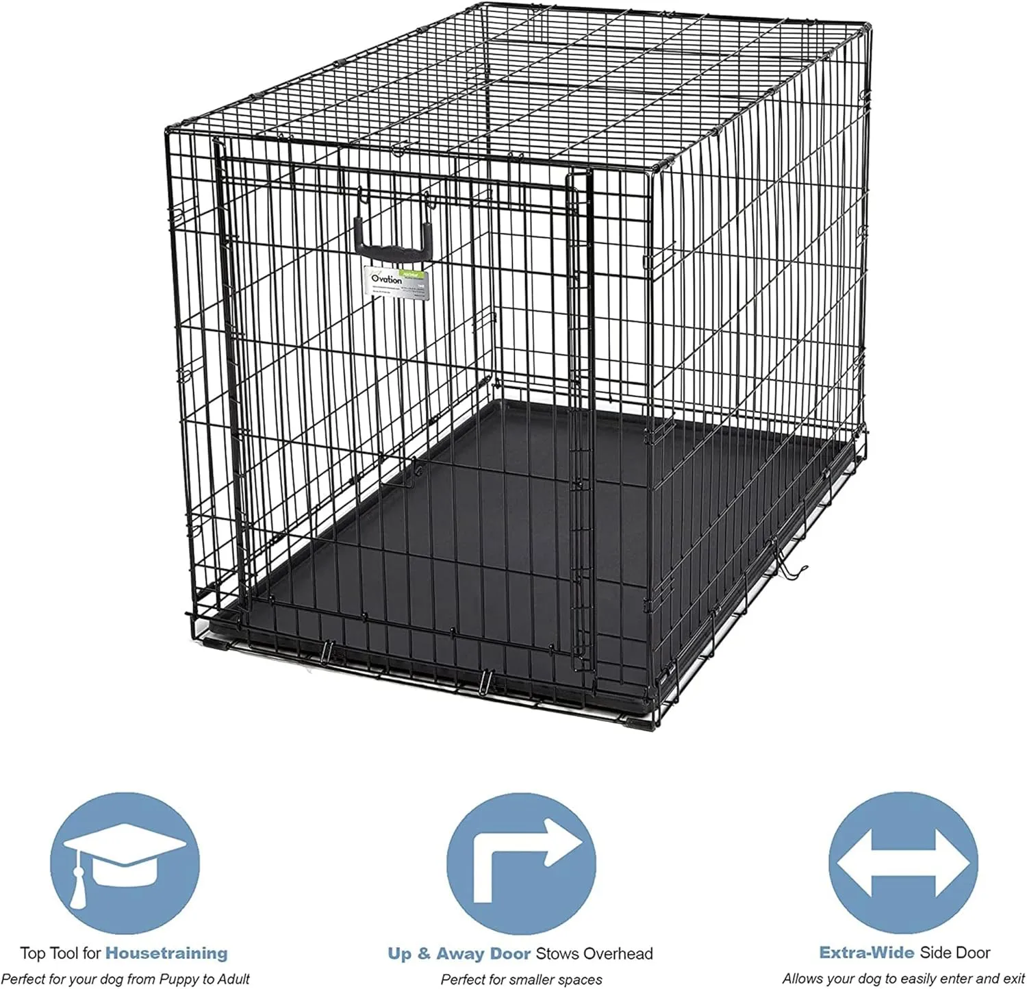 MidWest Homes for Pets Ovation Single Door Dog Crate, 42-Inch