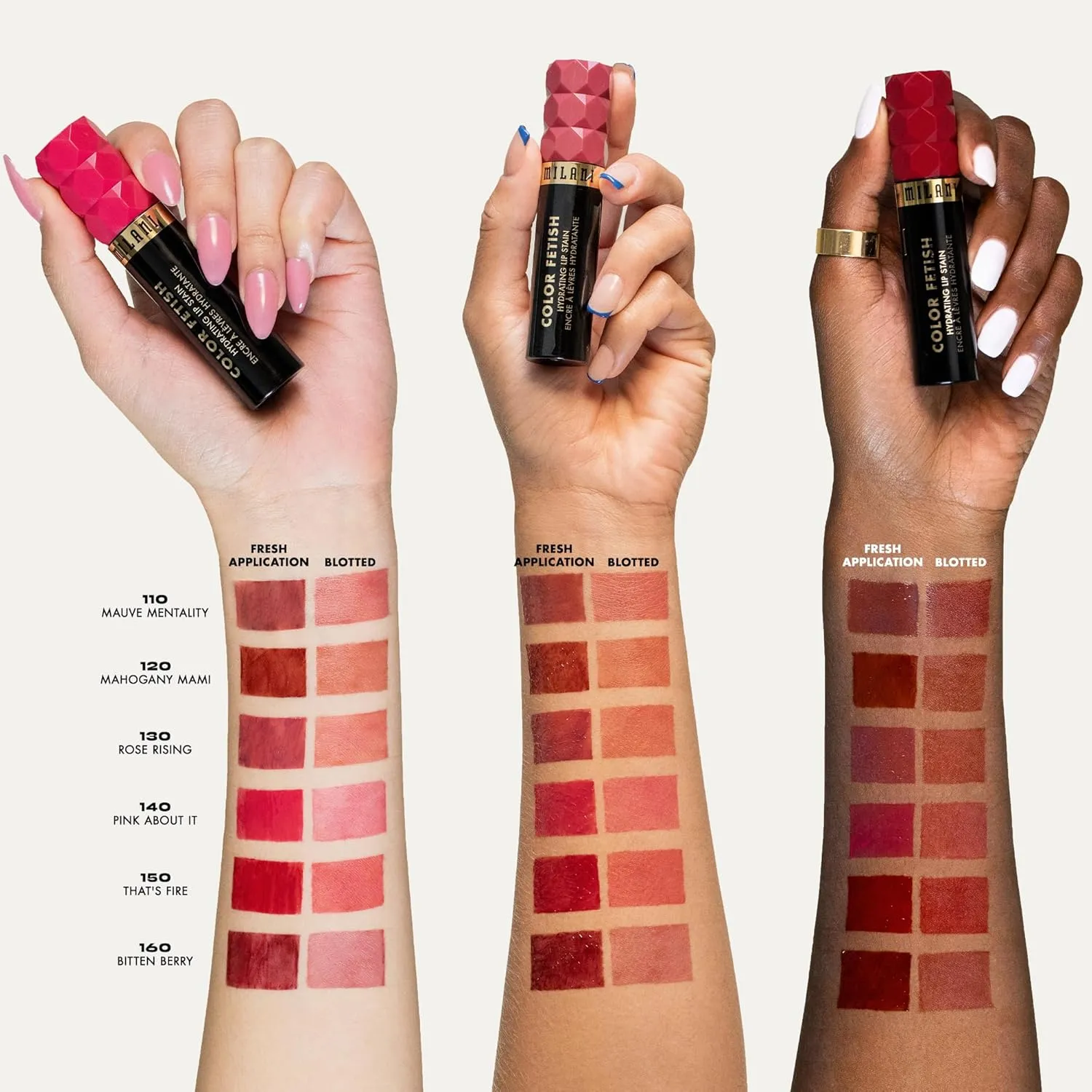 Milani Color Fetish Lip Stain-130 Rose Rising