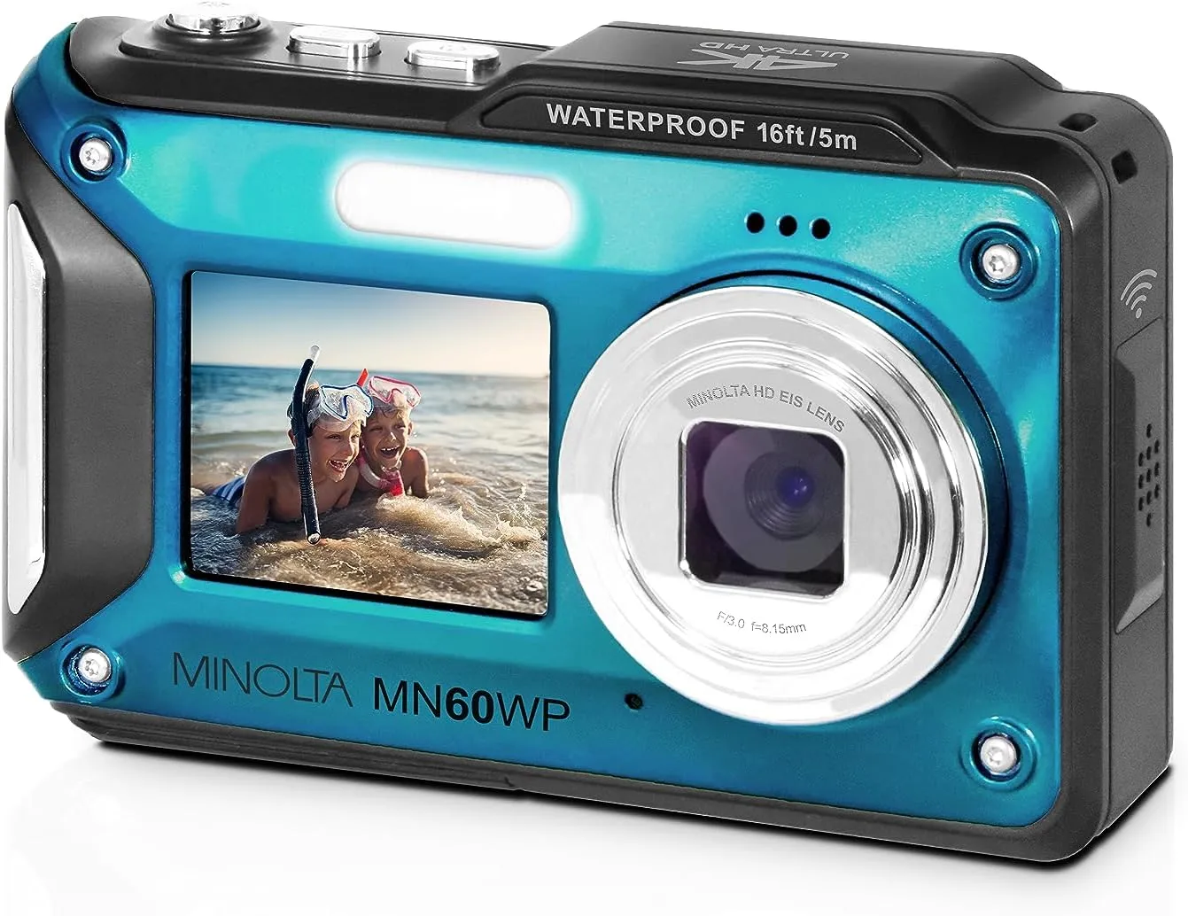 Minolta MN60WP 48MP / 4K Ultra HD Dual Screen Waterproof Digital Camera