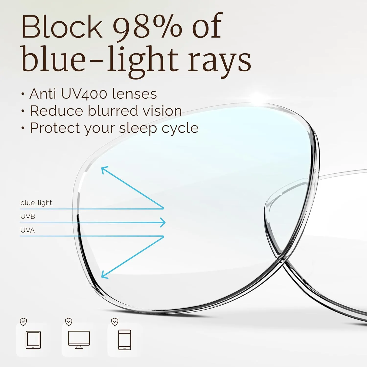 miyya Oprah Style Reading Glasses for Women, Cheaters Eyeglasses, Oversized Blue Light Readers, Fashion Eye Glasses