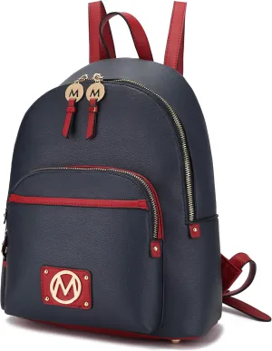 MKF Collection Backpack for Women, Vegan Leather Bookbag Top-Handle Ladies Travel bag by Mia k