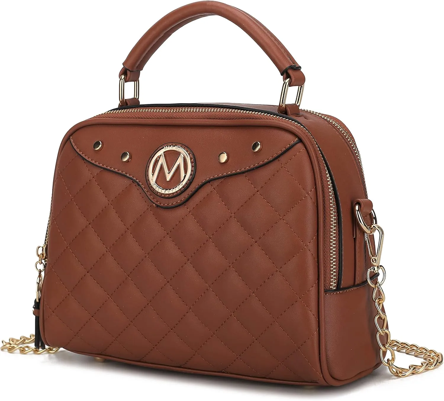 MKF Collection Satchel Bag for Women, Crossbody Handbag Top-Handle Purse